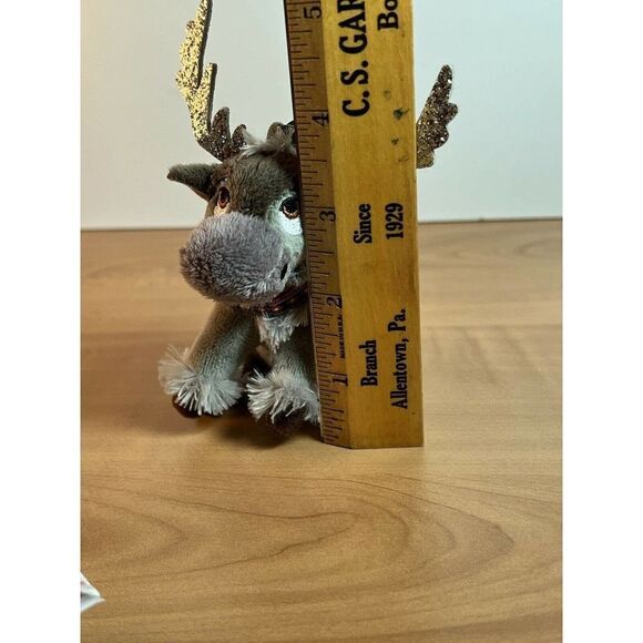 TY Beanie Babies Frozen II Sparkle Sven Keychain Disney Christmas Plush 4” - Picture 7 of 7